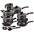 Jogo Panelas Alum 10Pc Paris Grafite Tramontina 28599609 - Imagem 1