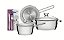 Jg Panela Aco Inox 3Pc Alleg+Faq 16 Tramontina 65660063 - Imagem 1