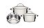 Jg Panelas Aco Inox 3Pcs Allegra Tramontina 65660261 - Imagem 1