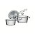 Jg Panelas Aco Inox 3 Pcs Allegra Tramontina 65660696 - Imagem 1