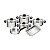Jg Panelas Aco Inox 6Pc N Solar Baq Tramontina 65720005 - Imagem 1