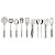 Cj Utensilios Aco Inox 10Pcs Marffi Tramontina 66809004 - Imagem 1