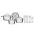 2 Panela Allegra Faqueiro 16Pç Havana 24cm Tramonti 65650243 - Imagem 1