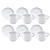 6 Conj Xicara Pires Cafe Paola Porcelana Tramontina 96600138 - Imagem 3