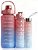 Kit Com 3 Garrafa De Água 2l+900ml+500ml Galão Squeeze - Imagem 3