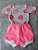 Conjunto Camiseta e Tapa Fralda Rosa Chiclete Tamanho  G - Imagem 1