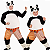 Fantasia Kung Fu Panda - Cosplay Po Wushu, Adulto e Infantil - Imagem 1