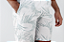 Bermuda Ogochi Boxer Tactel Longa Branco Estampa em Verde: - Imagem 1