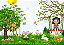 Papel de Parede no jardim Menina - Imagem 2