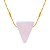 Colar Difusor Vênus Quartzo Rosa - Banho de Ouro - Naturezza - Imagem 1