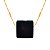 Colar Difusor Minimalista Obsidiana - Banho de Ouro - Naturezza - Imagem 1