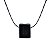 Colar Difusor Minimalista Obsidiana - Algodão - Naturezza - Imagem 1