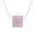 Colar Difusor Minimalista Quartzo Rosa - Algodão - Naturezza - Imagem 1