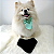 Bandana Pele Juca OMD OH MY DOG: Bandana Pet Jeans com Pele Azul Marinho - Imagem 2