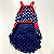 VESTIDO PET: VESTIDO AZUL DE BOLINHA BRANCA VESTIDO PET ARTS - Imagem 3