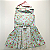Vestido Pet Princess Emporium Distripet Cor Azul Com Rosas - Imagem 3
