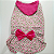 Vestido Pet Verão 190 Branco Com Florzinha Rosa E Laço Pink - Imagem 2