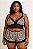 Baby Doll cropt animal print plus size - Imagem 1