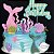 Topo de Bolo: Sereia Happy Birthday com Glitter - Imagem 3