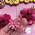 Topo de Bolo: Flores de Papel com Inicial dourada - Imagem 15