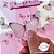 Topo de Bolo: Borboletas transparentes na cor rosa - Imagem 13