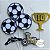 Topo de Bolo: Futebol em camadas com taça - Imagem 4