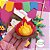 Topo de Bolo: Festa Junina Menina Bandeirola circular com milho - Imagem 15