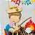 Topo de Bolo: Festa Junina Menino na pesca - Imagem 2