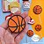 Topo de Bolo: Basquete mesversário menino - Imagem 11