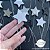 Topo de Bolo: Nome preto, prata e branco com estrelas - Imagem 3