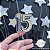 Topo de Bolo: Nome preto, prata e branco com estrelas - Imagem 5