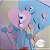 Topo de Bolo: Chá Revelação coração rosa e azul - Imagem 5