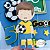 Topo de Bolo: Futebol menino em camadas de papel - Imagem 7