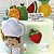 Topo de Bolo: Menino chef com frutas - Imagem 2