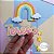 Topo de Bolo: Unicórnio em camadas e arco iris - Imagem 7