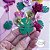 Topo de Bolo: Flamingo Tropical com arranjo de flores - Imagem 11