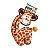 Brinquedo para Cachorro Girafa de Pelúcia com Apito Fofos Safari Grande - Imagem 2