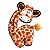 Brinquedo para Cachorro Girafa de Pelúcia com Apito Fofos Safari Grande - Imagem 1