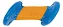 KONG Rambler Rattlez Swirl Ball Brinquedo para Cachorro Interativo 19cm - Imagem 1