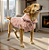 Casaco Jaquard Rosa para Cães em Fleece Peluciado com Passa Guia - Mascote Pet - Imagem 3