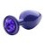 Plug Anal com Glitter e Joia Médio Lite Plug - Roxo - Imagem 2
