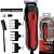 Aparador De Cabelo Wahl Home T-Pro Vermelho E Preto 100V/240V - Imagem 4