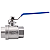 Válvula Esfera 1" BSP Aço Inox 304 com Vedação PTFE 1000PSI - Imagem 3