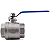 Válvula Esfera 1.1/2" BSP Aço Inox 304 com Vedação PTFE 1000PSI - Imagem 3