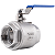 Válvula Esfera 2" BSP Aço Inox 304 com Vedação PTFE 1000PSI - Imagem 1