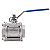 Válvula Esfera Tripartida 1.1/2" BSP Aço Inox 304 com Vedação PTFE 1000PSI - Imagem 3