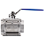 Válvula Esfera Tripartida 2" BSP Aço Inox 304 com Vedação PTFE 1000PSI - Imagem 3