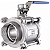 Válvula Esfera Tripartida 2.1/2" BSP Aço Inox 304 com Vedação PTFE 1000PSI - Imagem 1