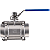 Válvula Esfera Tripartida 2.1/2" BSP Aço Inox 304 com Vedação PTFE 1000PSI - Imagem 3