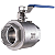 Válvula Esfera 2.1/2" BSP Aço Inox 304 com Vedação PTFE 1000PSI - Imagem 1